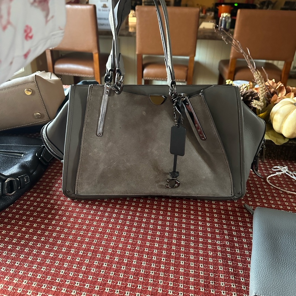 Coach Elegant Gray Women's Handbag